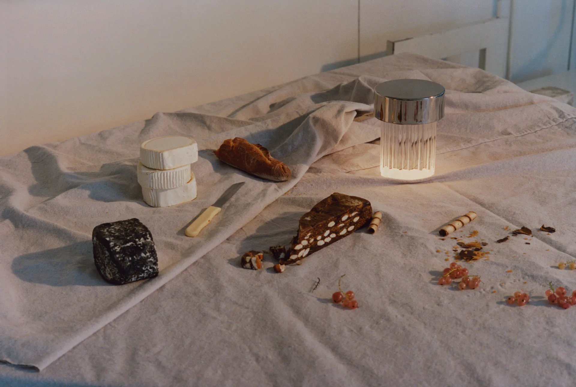 Last Order Fluted IP55 Tischleuchte, Edelstahl Flos