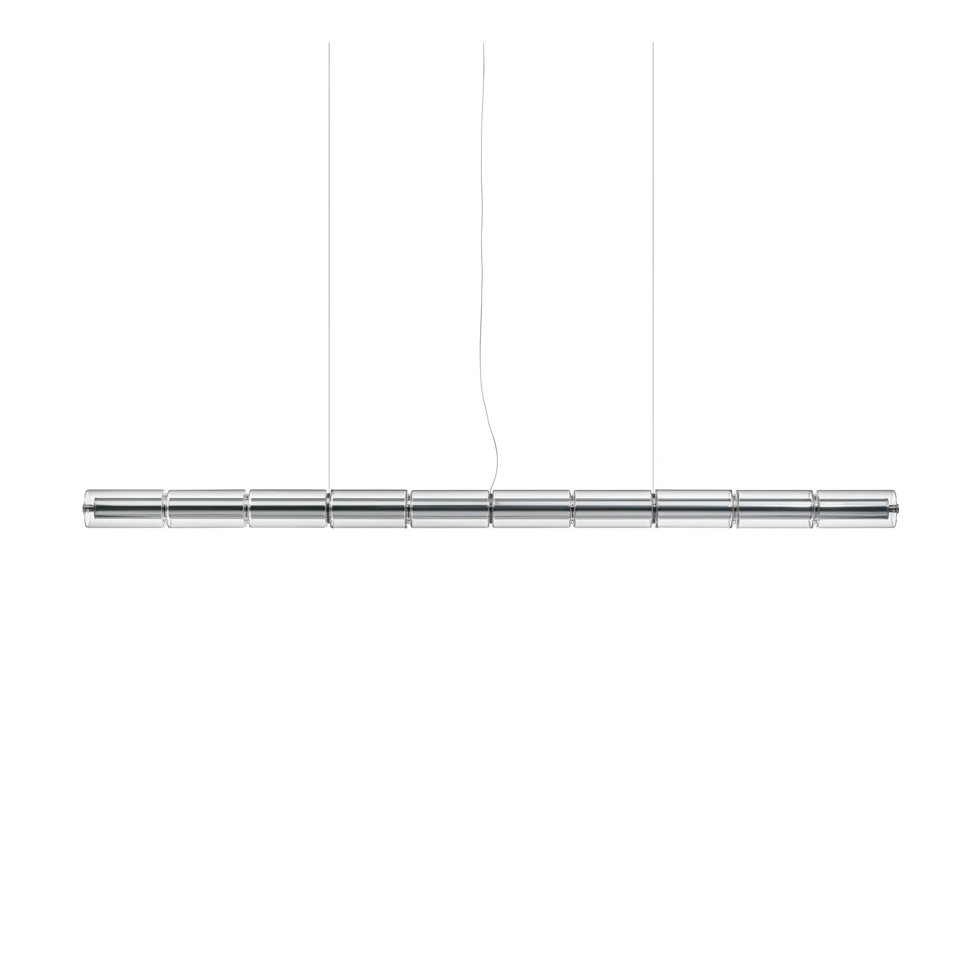 Luce Cilindrica S2 Pendelleuchte 207,2 cm, Glass Flos