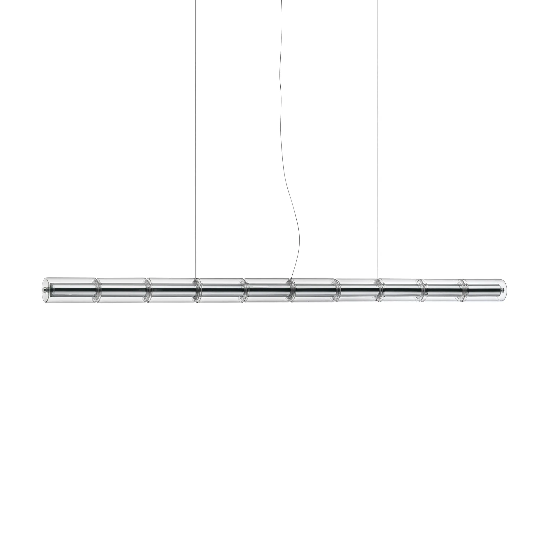 Luce Cilindrica S2 Pendelleuchte 207,2 cm, Glass Flos