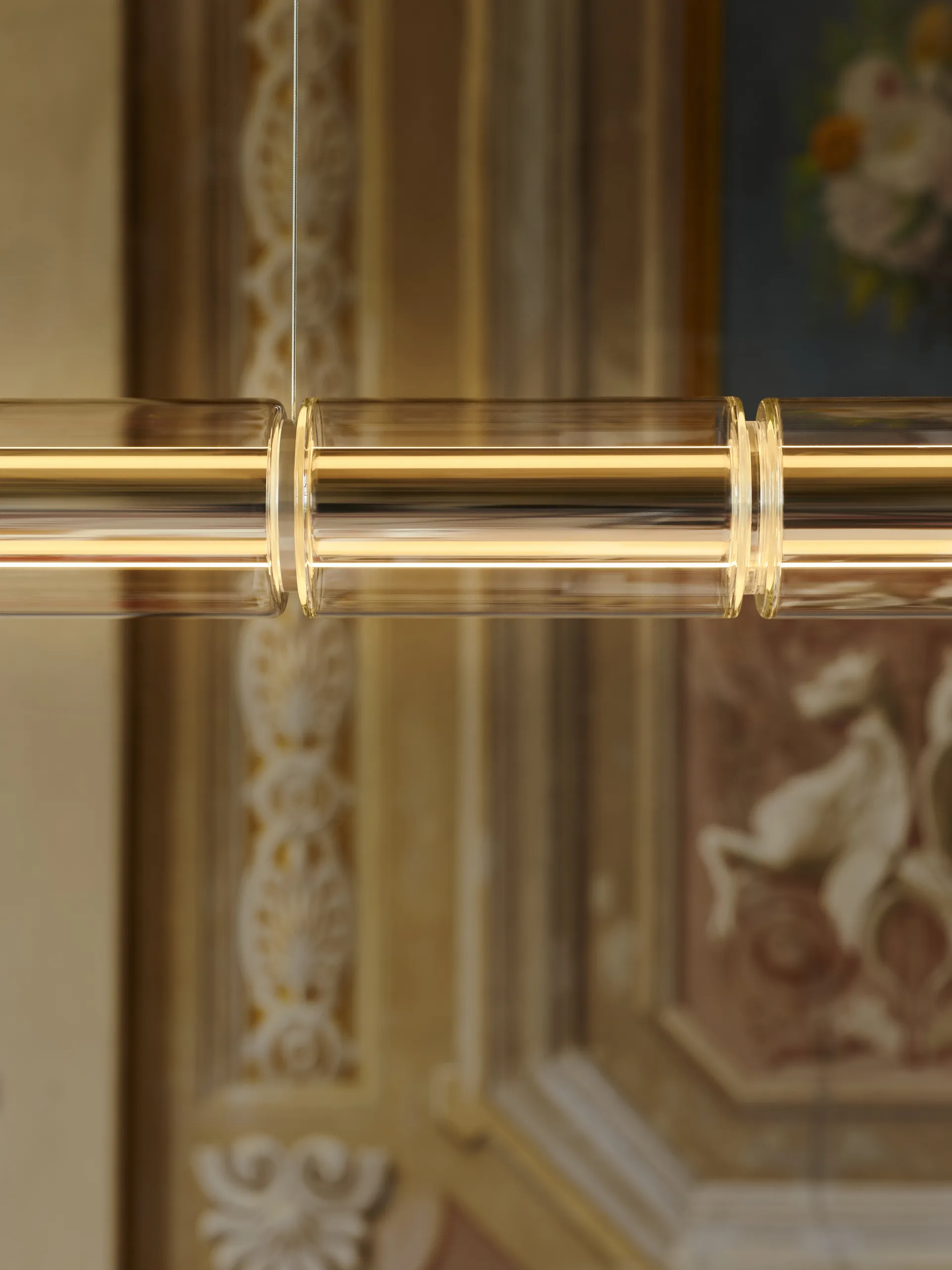 Luce Cilindrica S2 Pendelleuchte 207,2 cm, Glass Flos