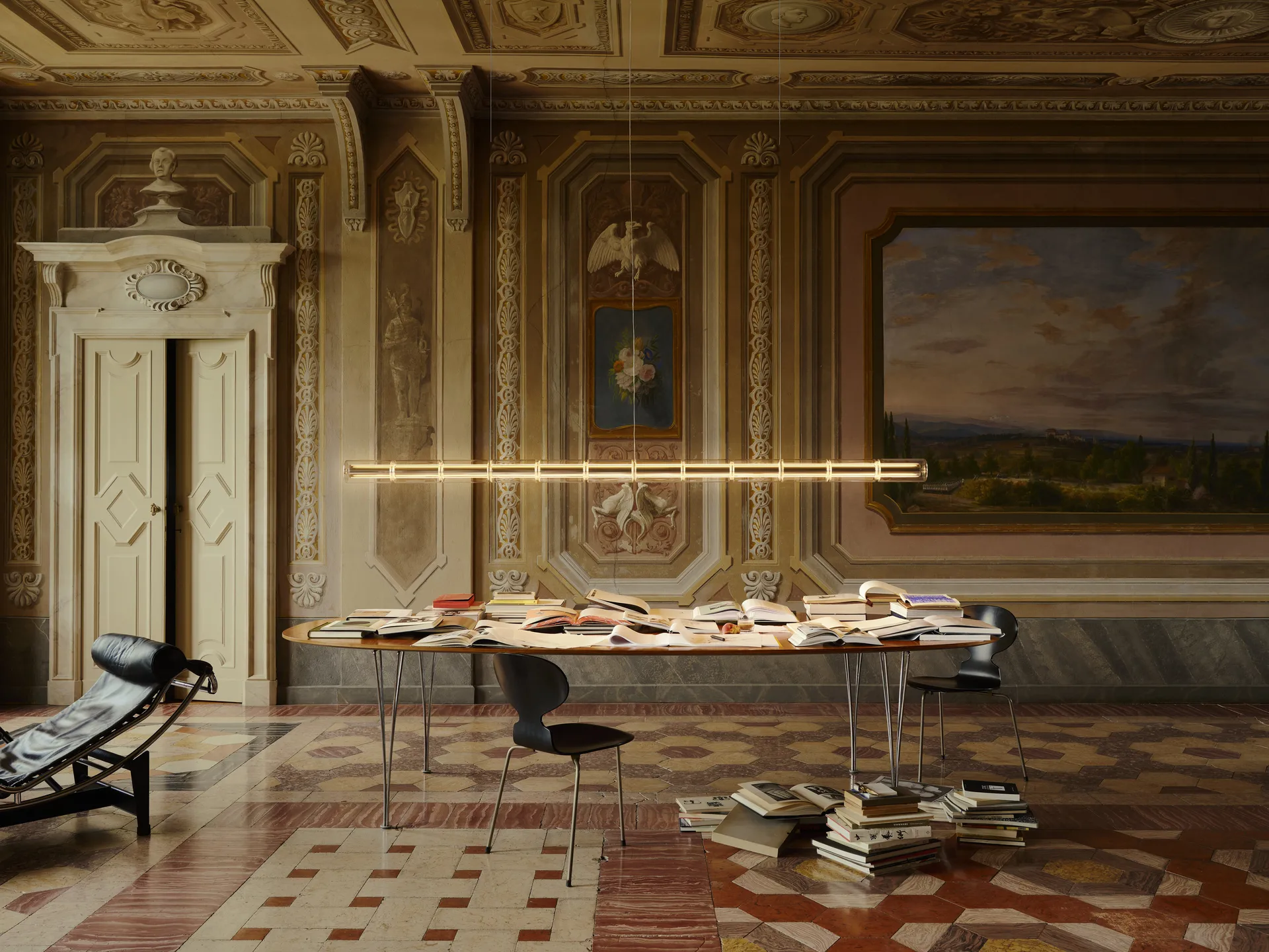 Luce Cilindrica S2 Pendelleuchte 207,2 cm, Glass Flos