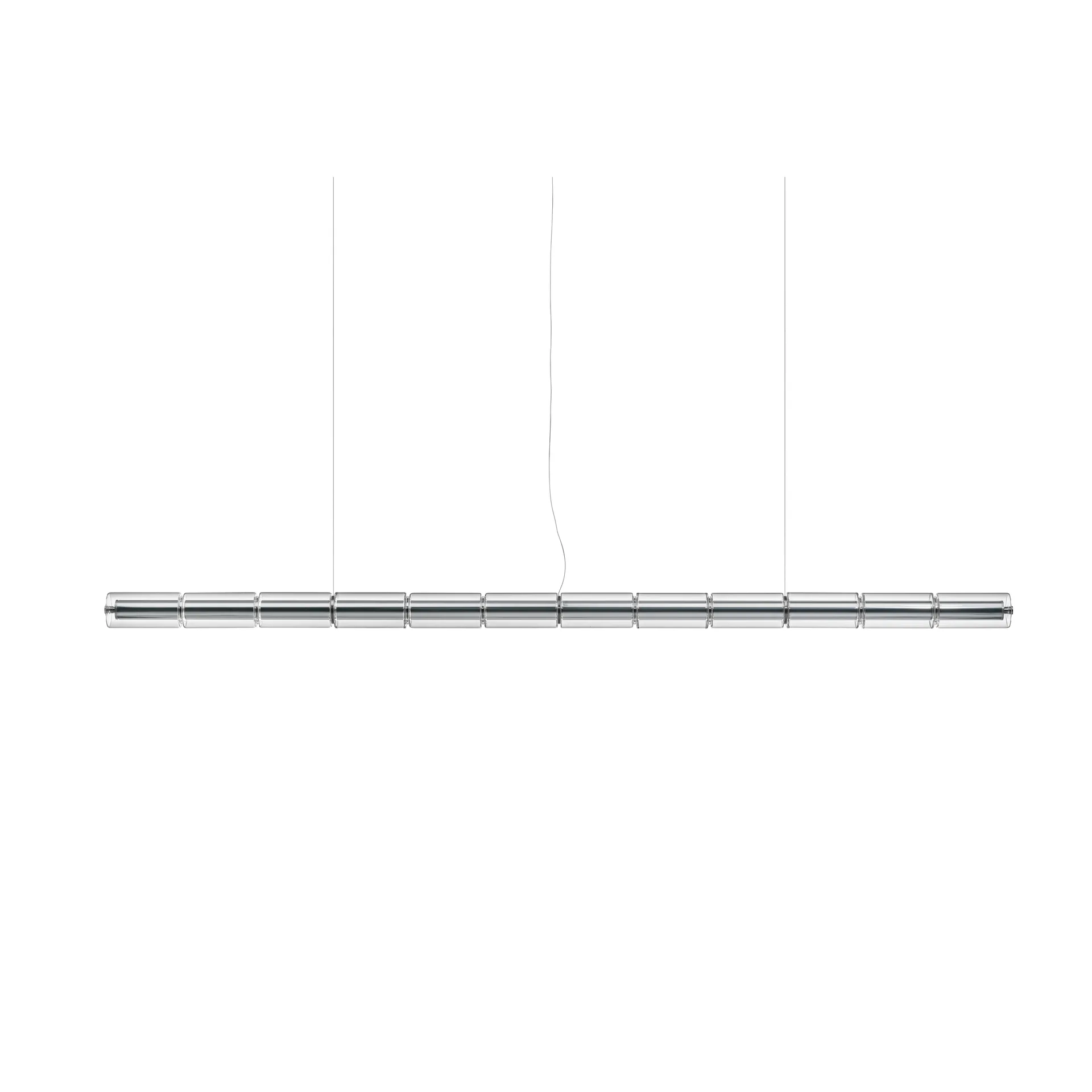 Luce Cilindrica S3 Pendelleuchte 248,8 cm, Glass Flos