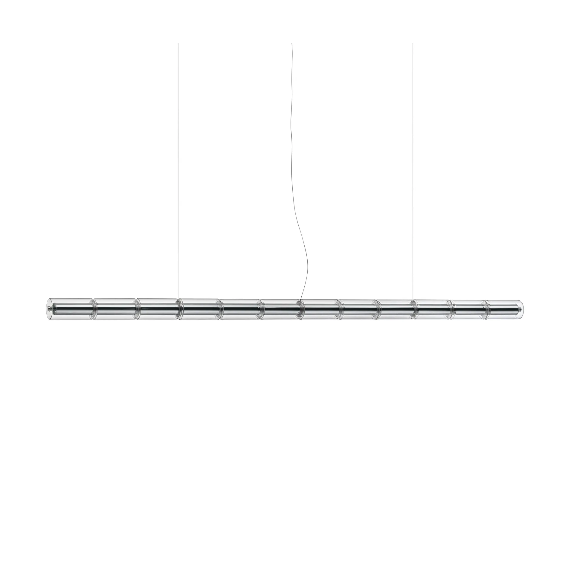 Luce Cilindrica S3 Pendelleuchte 248,8 cm, Glass Flos