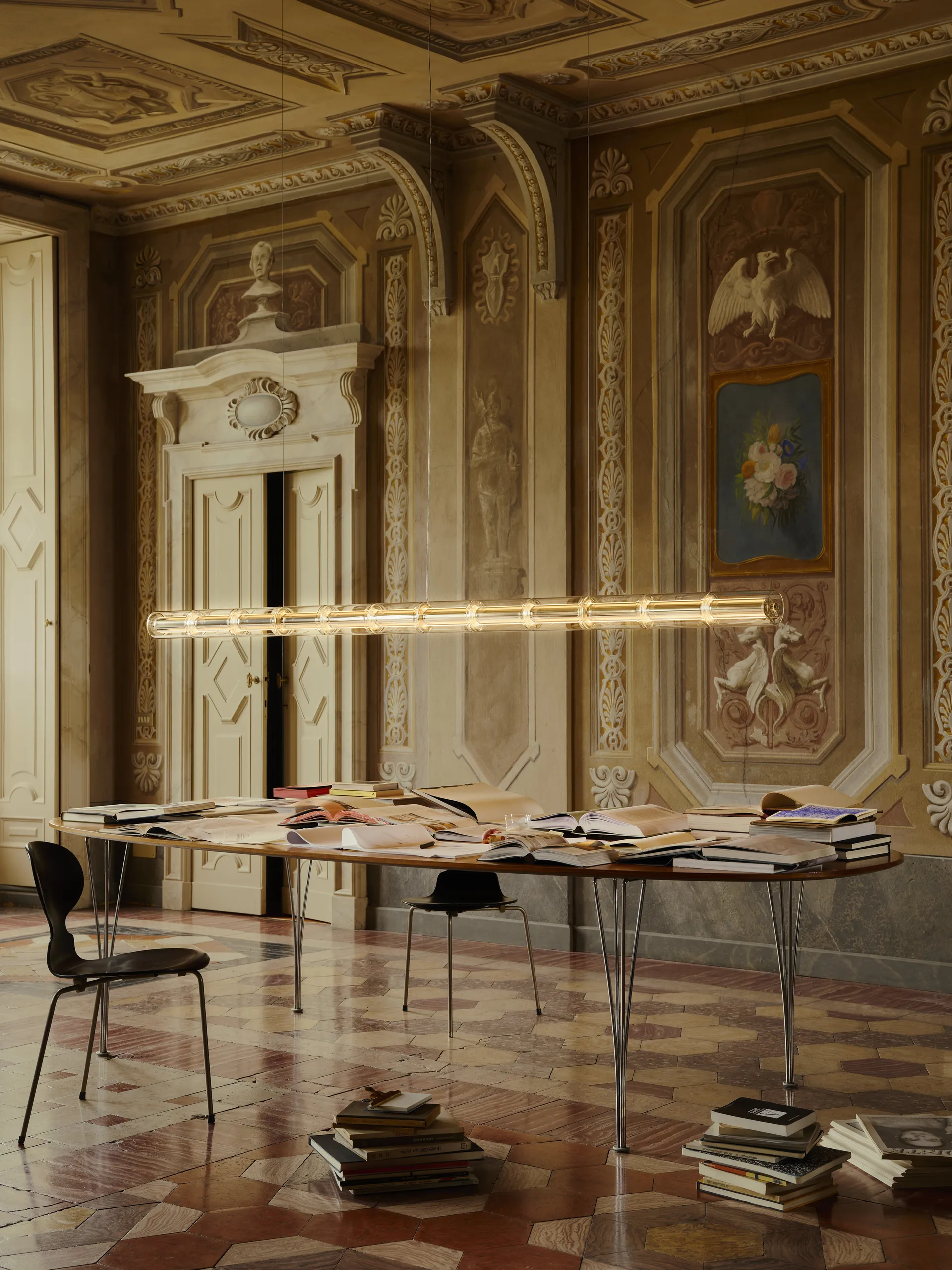 Luce Cilindrica S3 Pendelleuchte 248,8 cm, Glass Flos