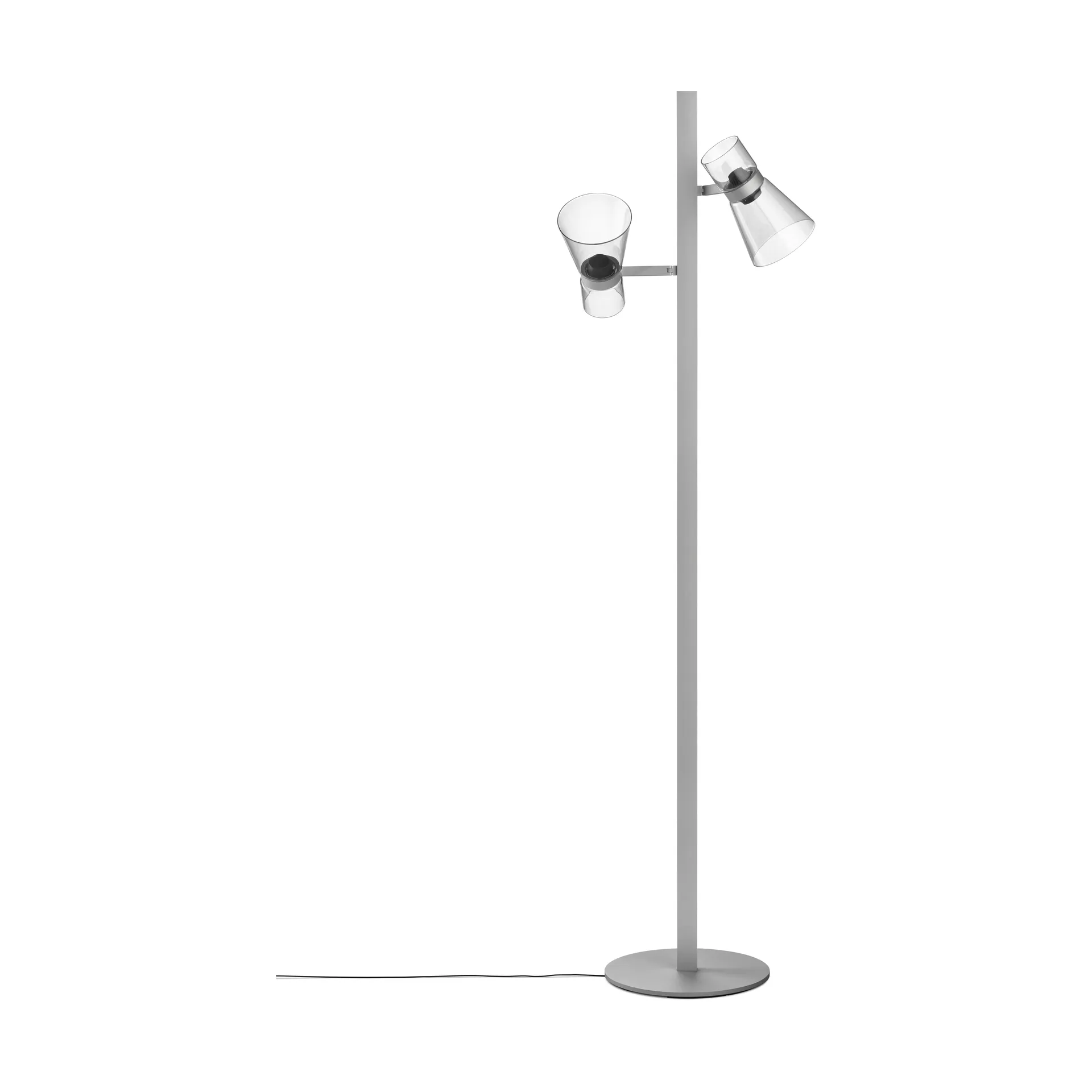 Nocturne F2 cone Stehleuchte - Silver,  Flos
