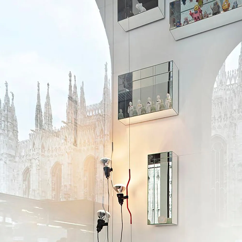 Parentesi Steh- und Deckenleuchte, Schwarz Flos