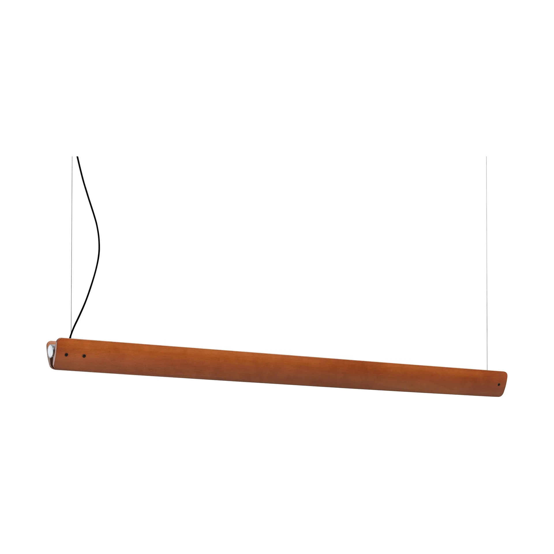 Seki-han Pendelleuchte 169,2 cm, Heat treatened ash-black metal Flos