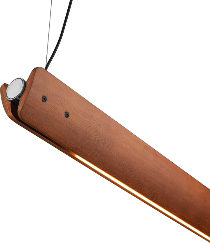 Seki-han Pendelleuchte 212,5 cm, Heat treatened ash-black metal Flos