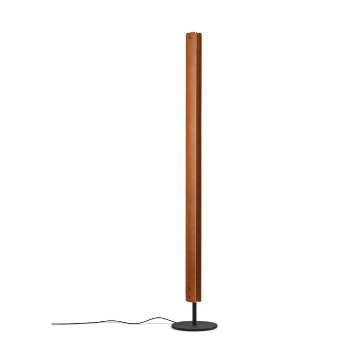 Seki-han Stehleuchte 226 cm, Heat treatened ash-black metal Flos
