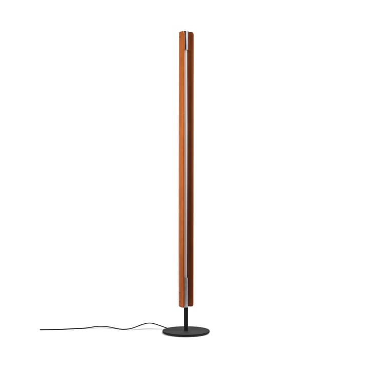 Seki-han Stehleuchte 226 cm, Heat treatened ash-black metal Flos