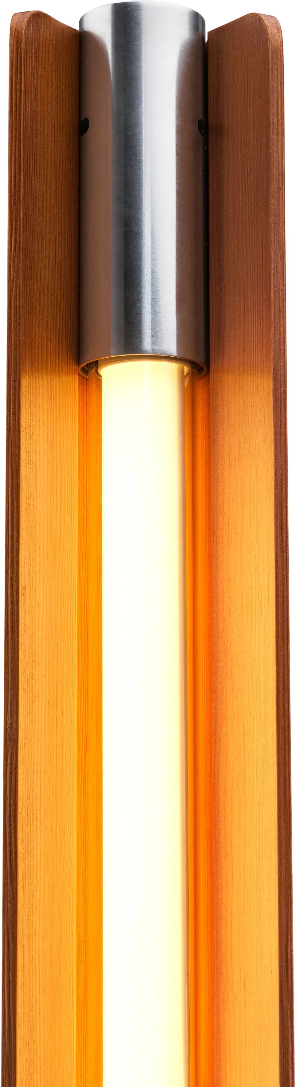 Seki-han Stehleuchte 226 cm, Heat treatened ash-black metal Flos