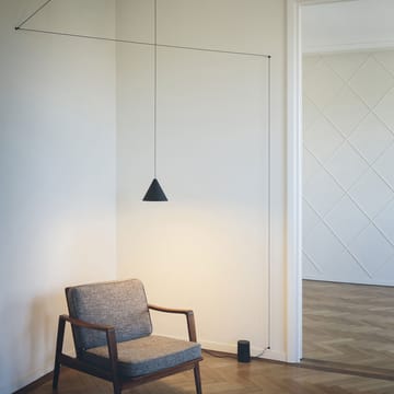 String Light Cone Pendelleuchte - Schwarz, 12 m Kabel - Flos
