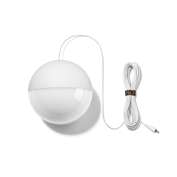 String Light Sphere Pendelleuchte, Weiß, 12 m Kabel Flos