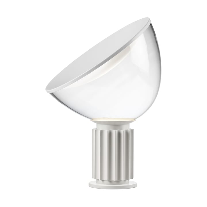 Taccia Small Tischleuchte LED 48,5 cm - Mattweiß-Glaskuppel - Flos