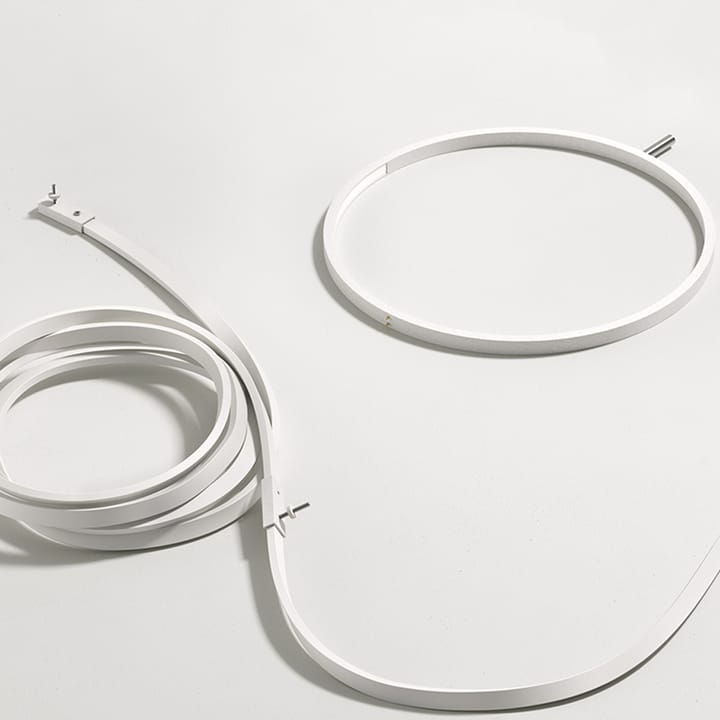 Wirering Wandleuchte, Grau‑weiß Flos