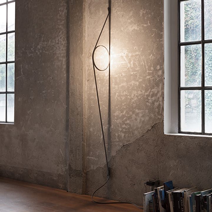 Wirering Wandleuchte, Grau‑weiß Flos