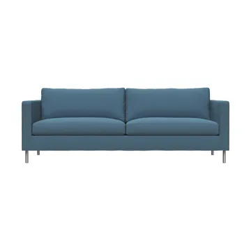 Alex 2,5 Sitz Sofa - Stoff Hiro Light Blue-aluminiumbeine - Fogia