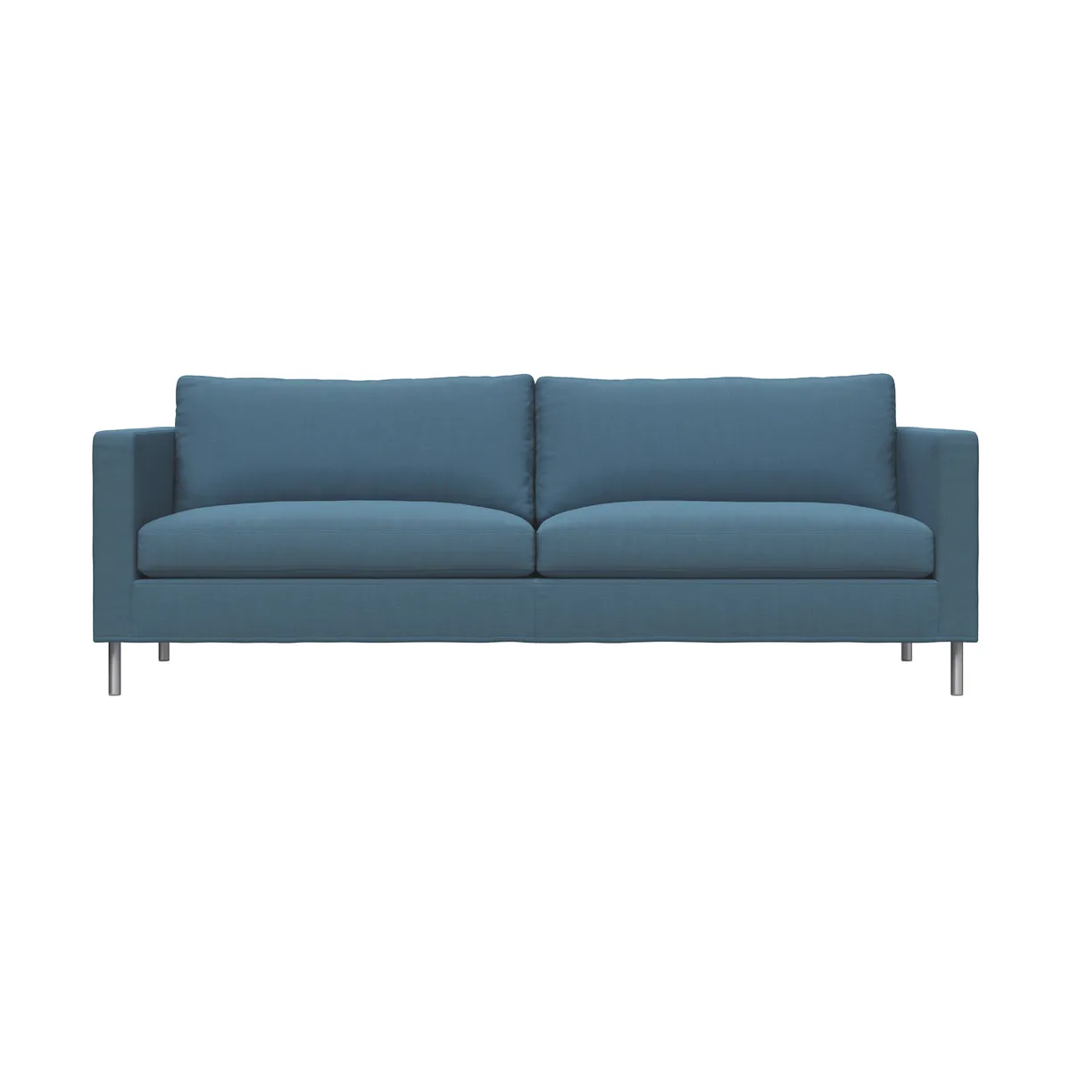 Fogia Alex 2,5 Sitz Sofa Stoff Hiro Light Blue-aluminiumbeine