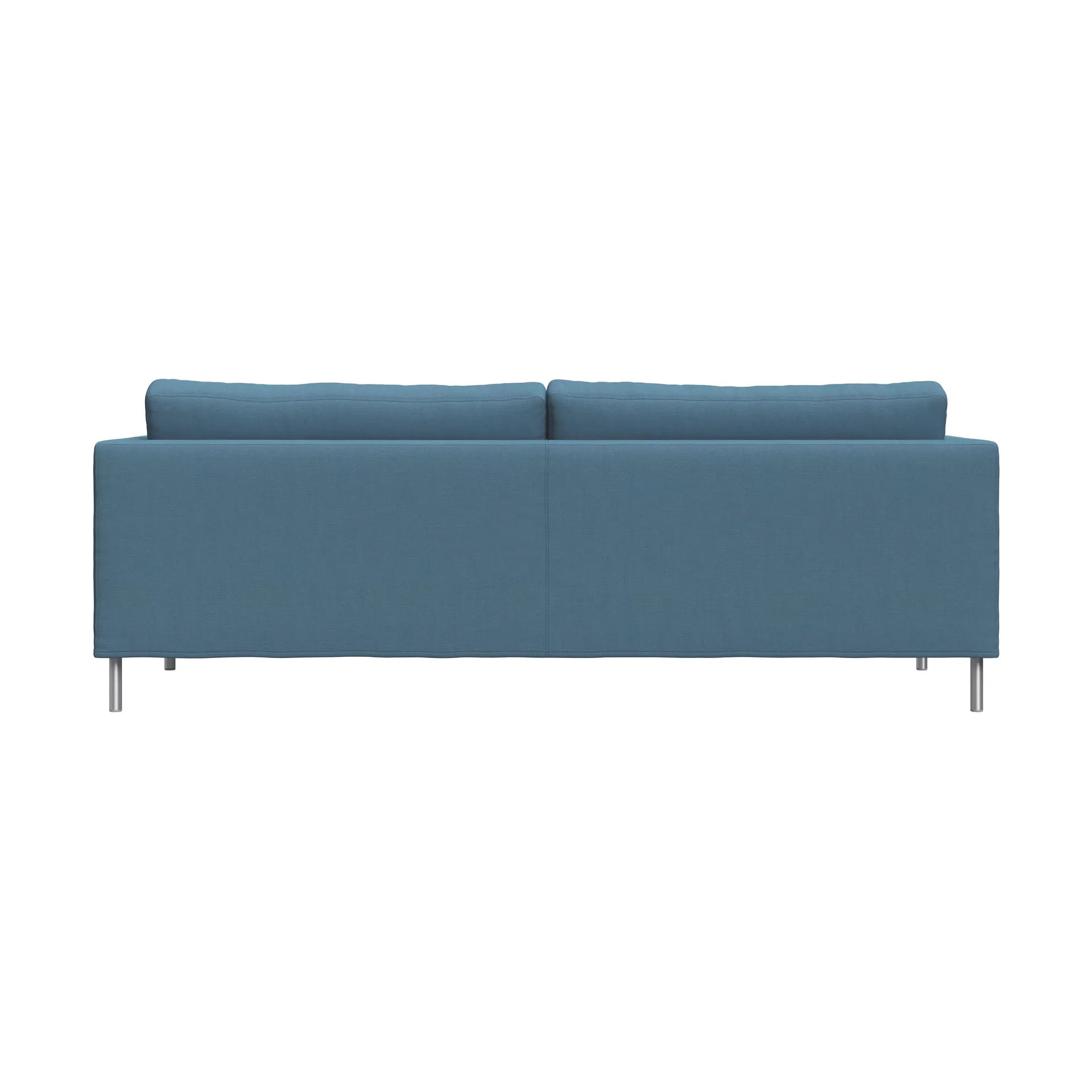 Alex 2,5 Sitz Sofa, Stoff Hiro Light Blue-aluminiumbeine Fogia