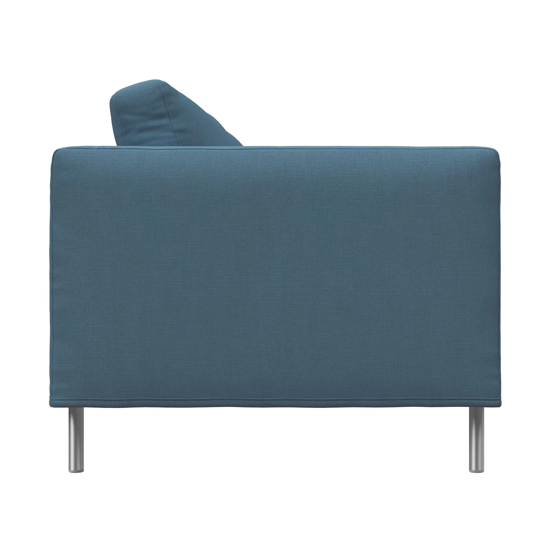 Alex 2,5 Sitz Sofa, Stoff Hiro Light Blue-aluminiumbeine Fogia