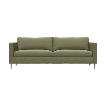 Alex 2,5 Sitz Sofa - Stoff Hiro Lightgreen-aluminiumbein - Fogia