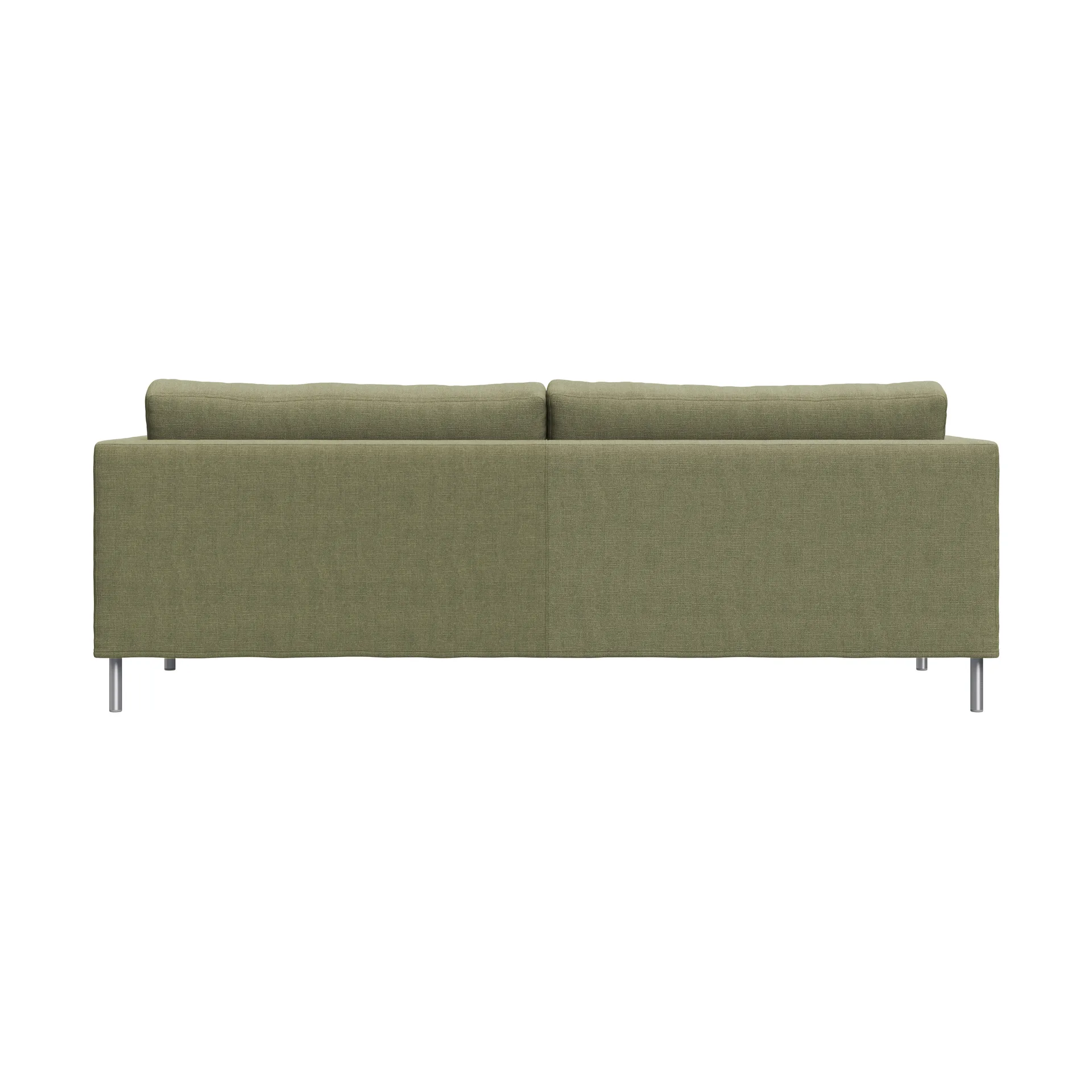 Alex 2,5 Sitz Sofa, Stoff Hiro Lightgreen-aluminiumbein Fogia