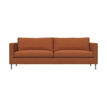 Alex 2,5 Sitz Sofa - Stoff Hiro Rustred-aluminiumben - Fogia