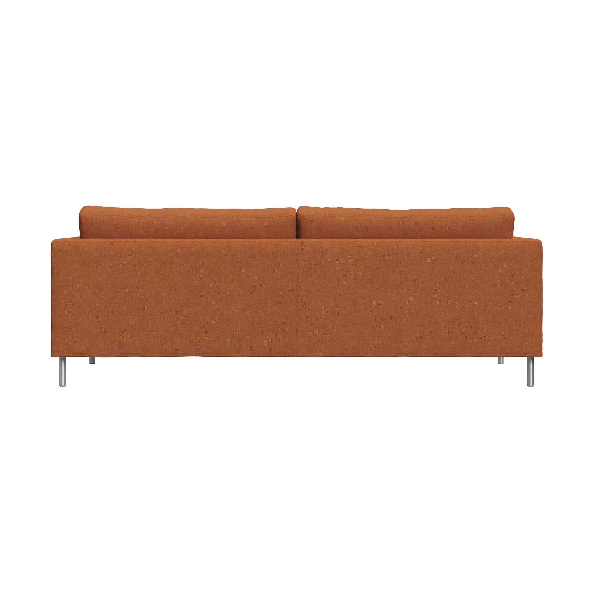 Alex 2,5 Sitz Sofa, Stoff Hiro Rustred-aluminiumben Fogia