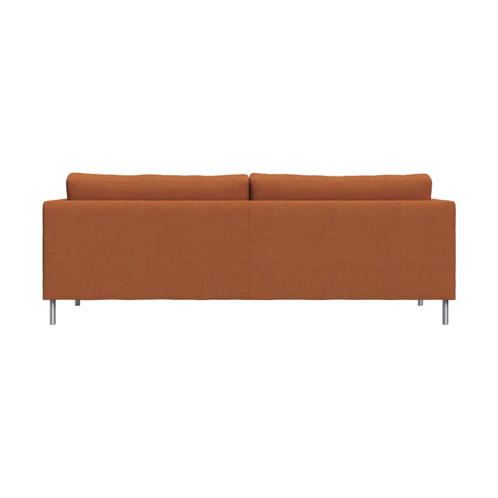 Alex 2,5 Sitz Sofa, Stoff Hiro Rustred-aluminiumben Fogia