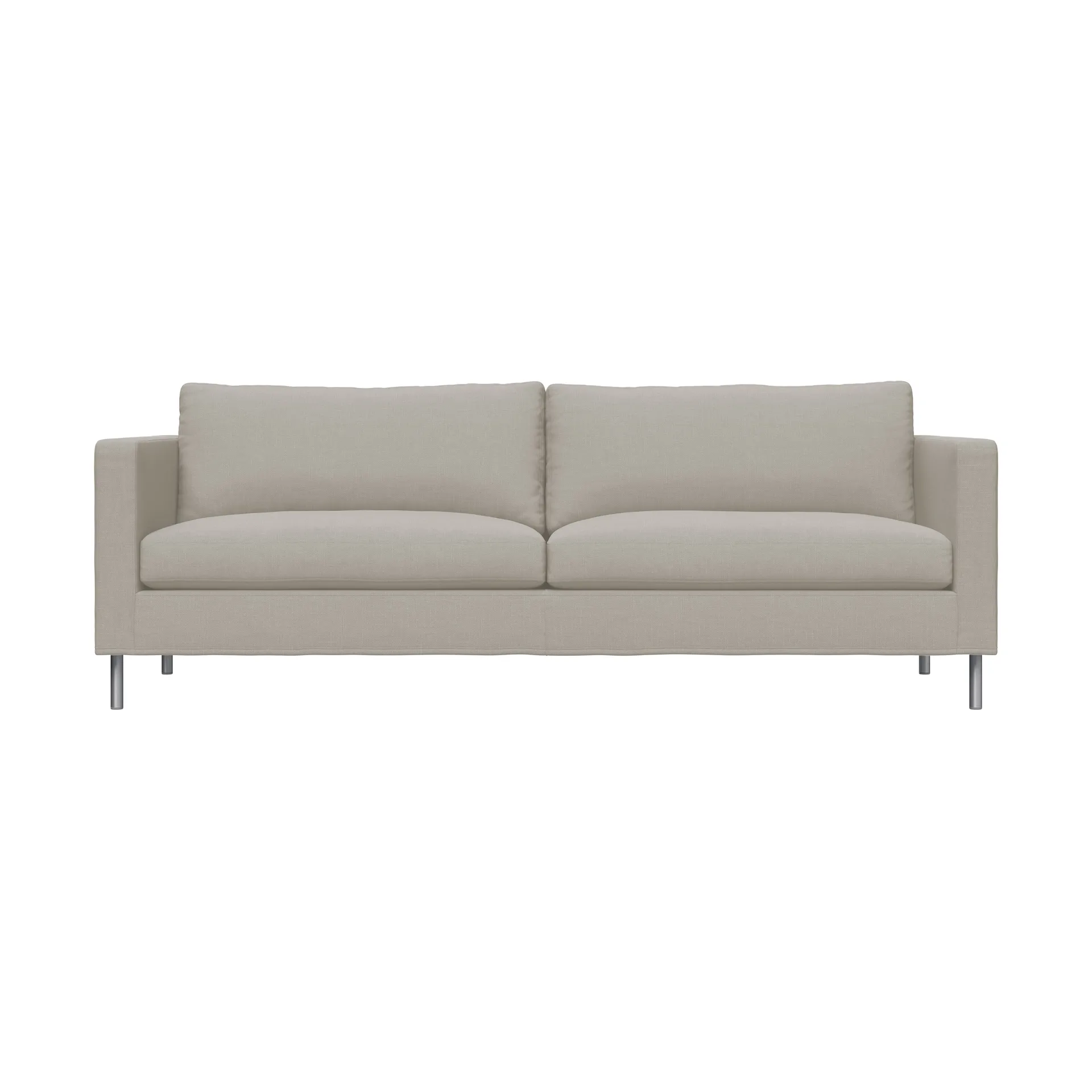Alex 2,5 Sitz Sofa, Stoff Hiro Sand-aluminiumben Fogia