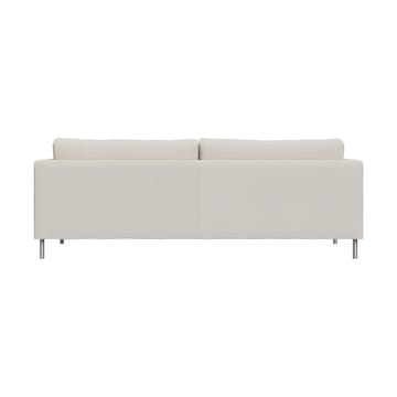 Alex 2,5 Sitz Sofa - Stoff Hiro White-aluminiumbeine - Fogia