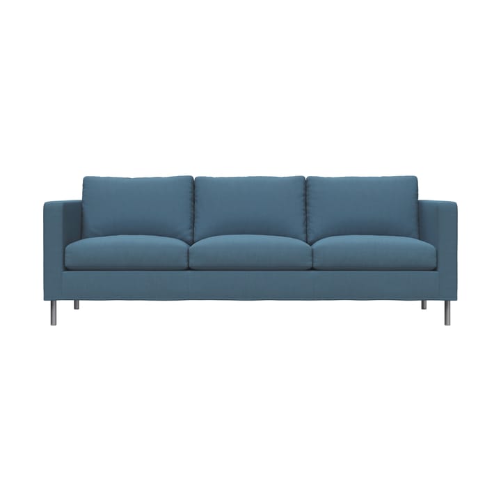 Alex 3 Sitz Sofa - Stoff Hiro Light Blue-aluminiumbein - Fogia