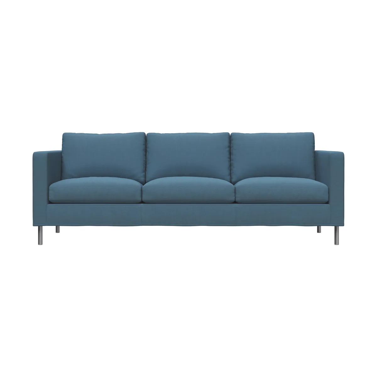 Fogia Alex 3 Sitz Sofa Stoff Hiro Light Blue-aluminiumbein