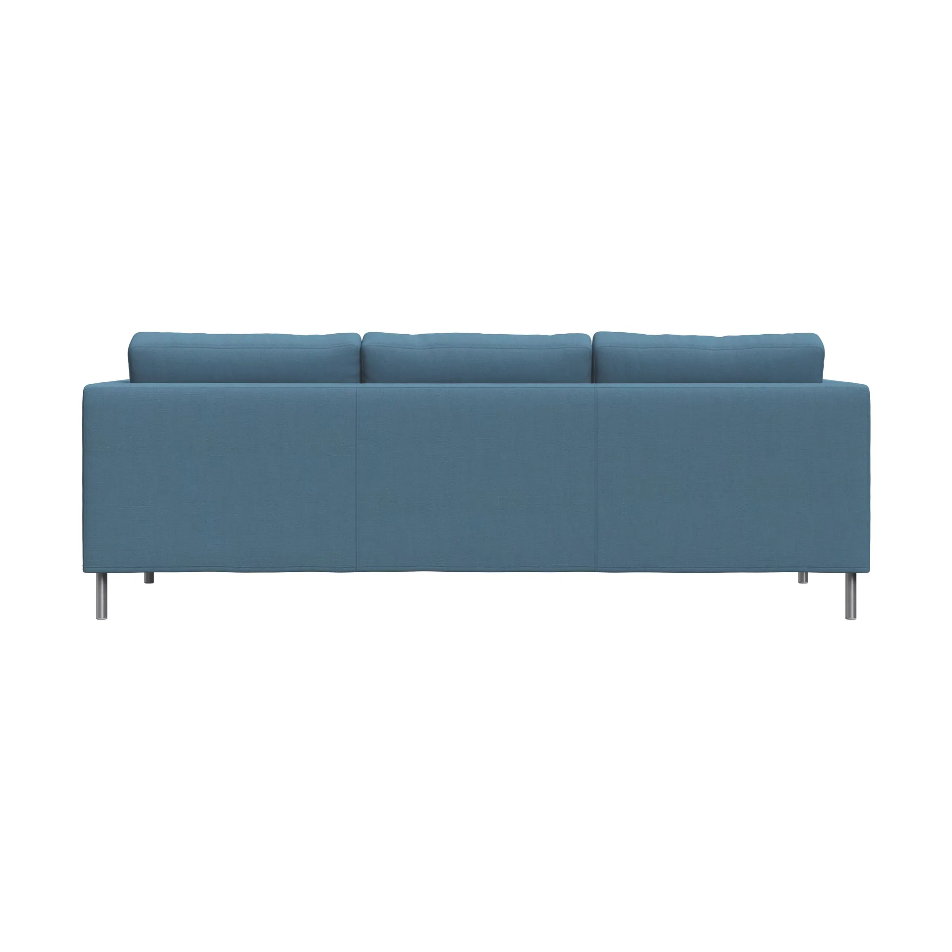 Alex 3 Sitz Sofa, Stoff Hiro Light Blue-aluminiumbein Fogia