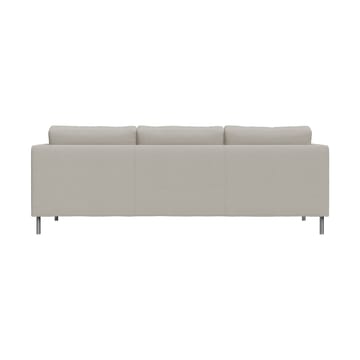 Alex 3 Sitz Sofa - Stoff Hiro Sand-aluminiumbein - Fogia