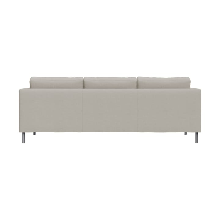 Alex 3 Sitz Sofa, Stoff Hiro Sand-aluminiumbein Fogia