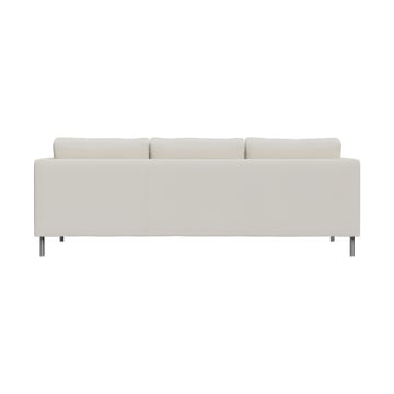 Alex 3 Sitz Sofa - Stoff Hiro White-aluminiumbein - Fogia