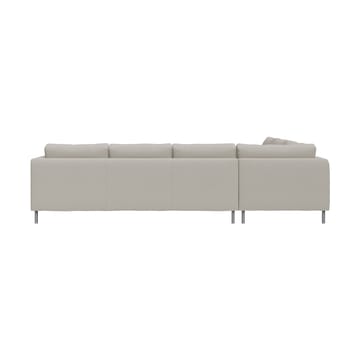 Alex Ecksofa - Stoff Hiro Sand-aluminiumben - Fogia