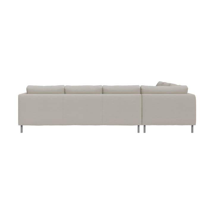 Alex Ecksofa, Stoff Hiro Sand-aluminiumben Fogia