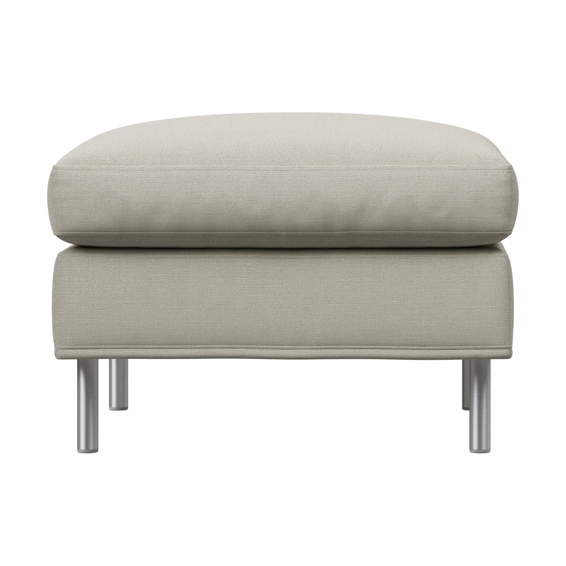 Alex Fußhocker, Stoff Noah 07 Light Beige, Large Fogia