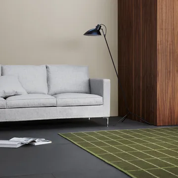 Alex High 2,5-Sitz Sofa - Brooklyn 810 lichtgrau-stahl - Fogia