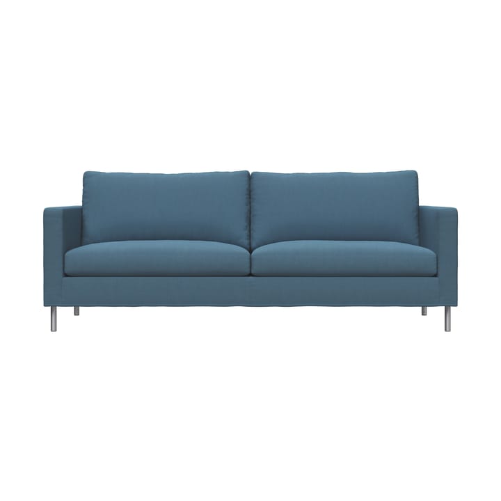 Alex High 2,5-Sitz Sofa - Stoff Hiro Light Blue-aluminiumbein - Fogia