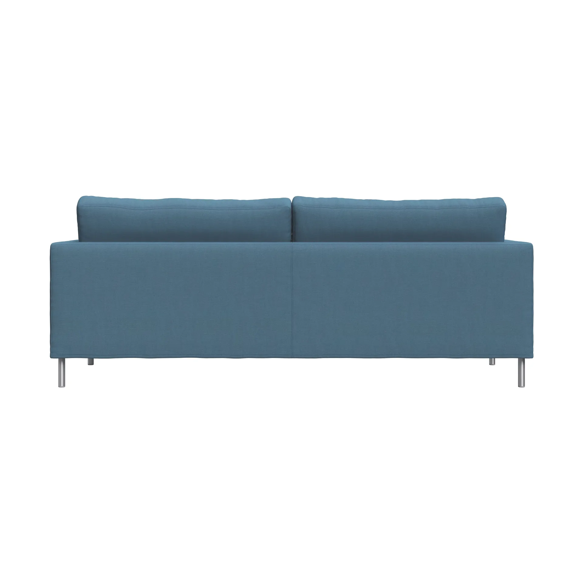Alex High 2,5-Sitz Sofa, Stoff Hiro Light Blue-aluminiumbein Fogia