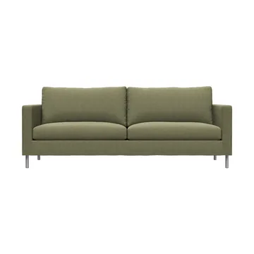 Alex High 2,5-Sitz Sofa - Stoff Hiro Lightgreen-aluminiumbein - Fogia