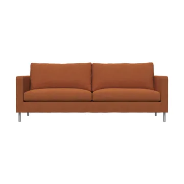 Alex High 2,5-Sitz Sofa - Stoff Hiro Rustred-aluminiumbein - Fogia