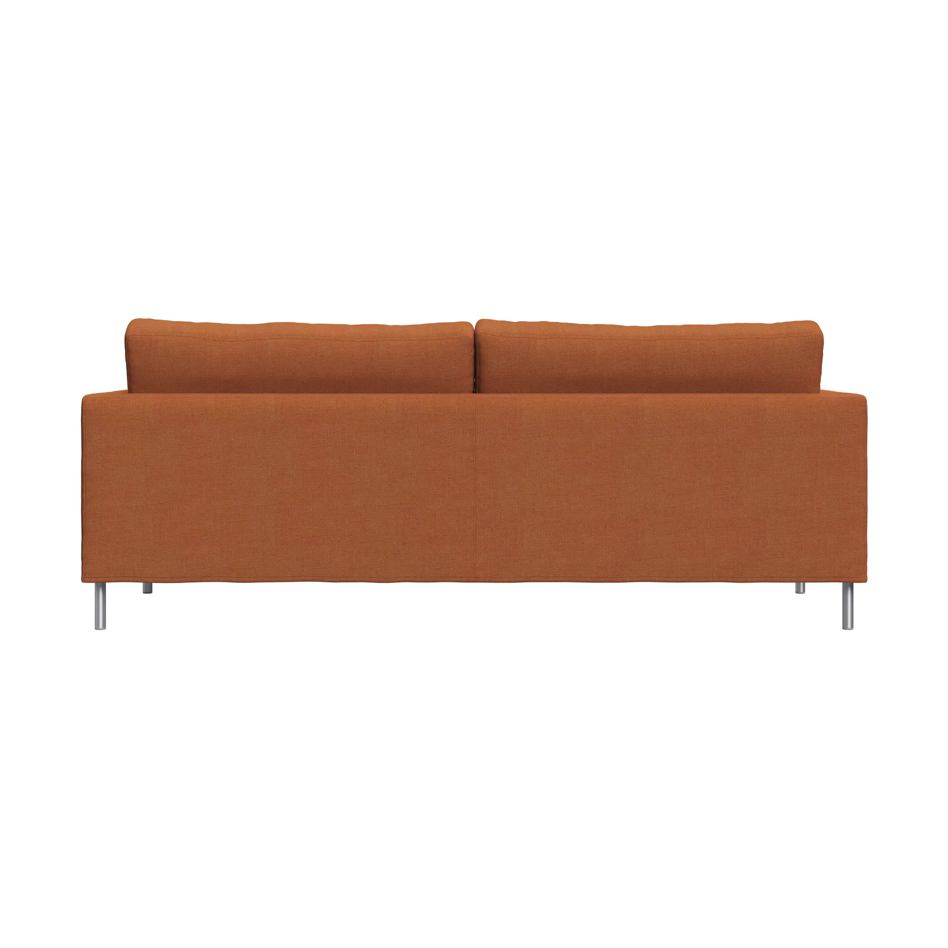 Alex High 2,5-Sitz Sofa, Stoff Hiro Rustred-aluminiumbein Fogia