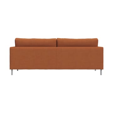 Alex High 2,5-Sitz Sofa - Stoff Hiro Rustred-aluminiumbein - Fogia