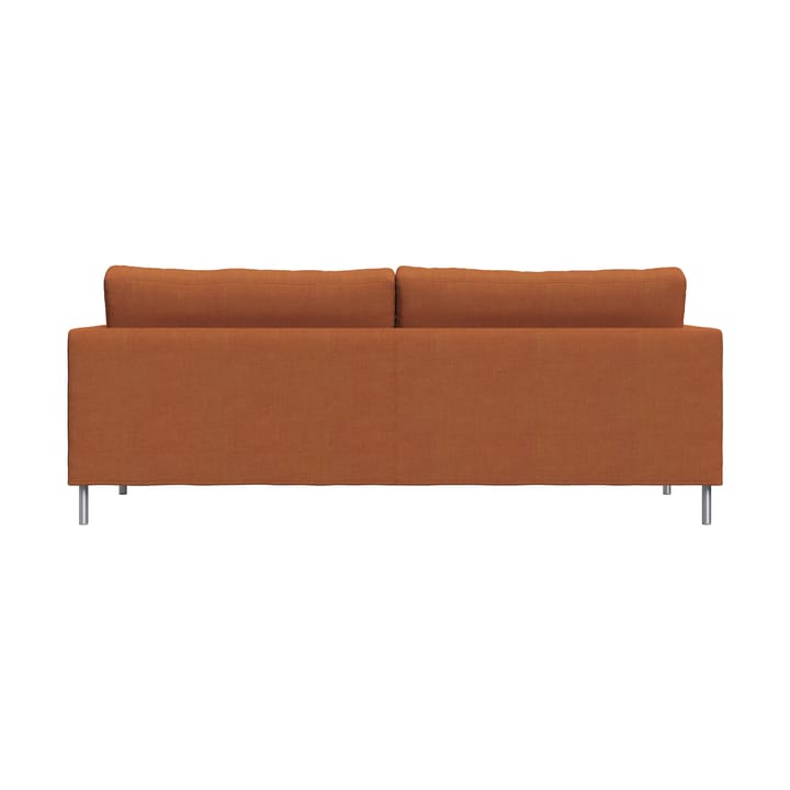 Alex High 2,5-Sitz Sofa, Stoff Hiro Rustred-aluminiumbein Fogia