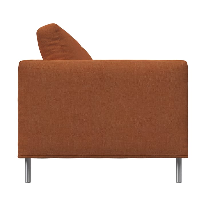 Alex High 2,5-Sitz Sofa, Stoff Hiro Rustred-aluminiumbein Fogia