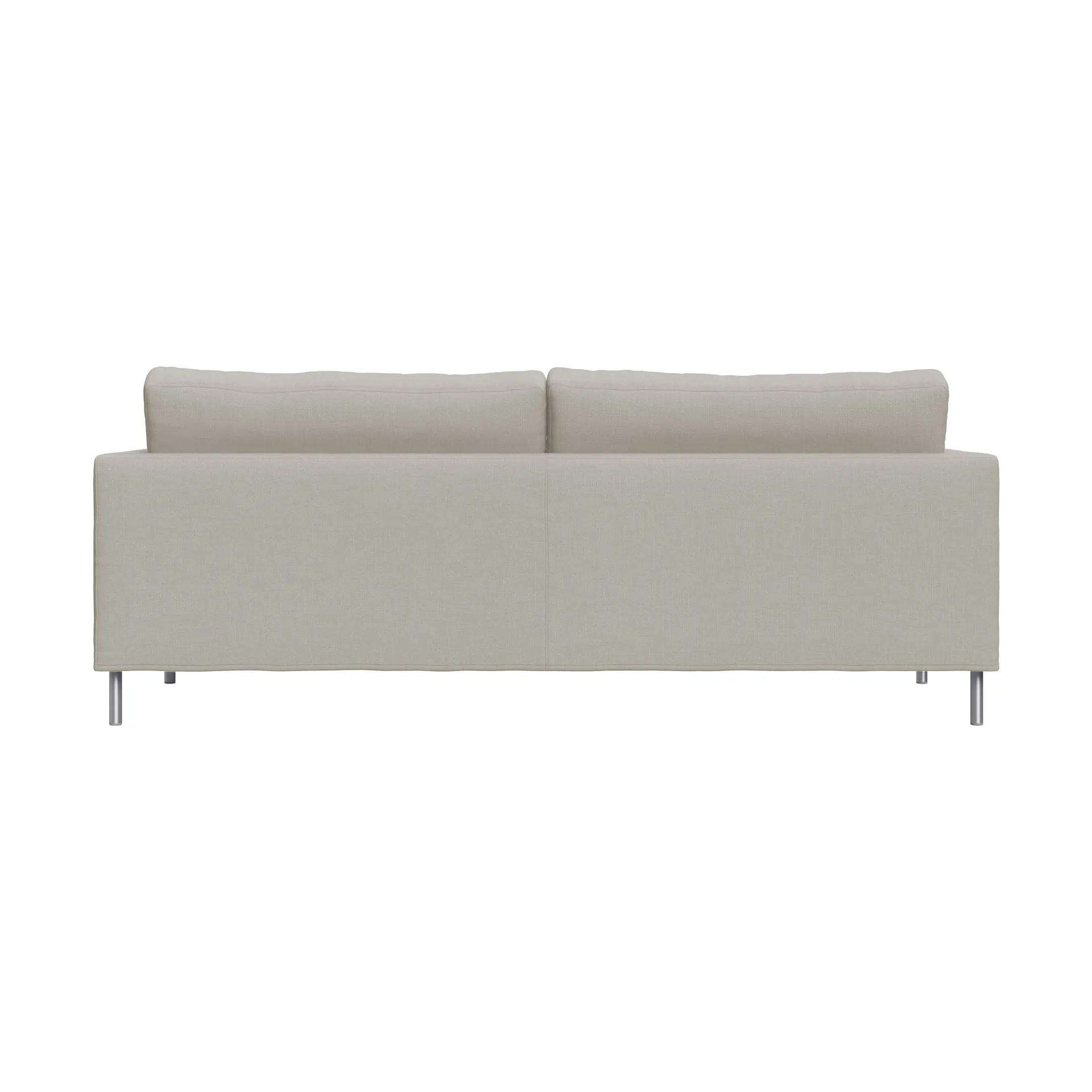 Alex High 2,5-Sitz Sofa, Stoff Hiro Sand-aluminiumbein Fogia